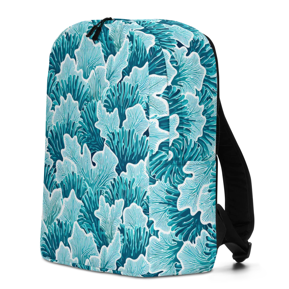Azure Coral on Minimalist Backpack — Left