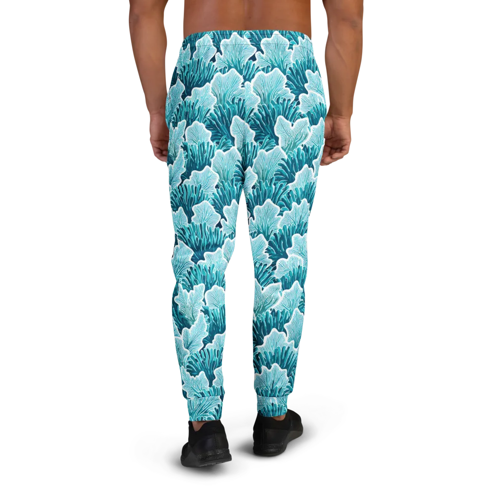 Azure Coral on Men's Joggers — Back