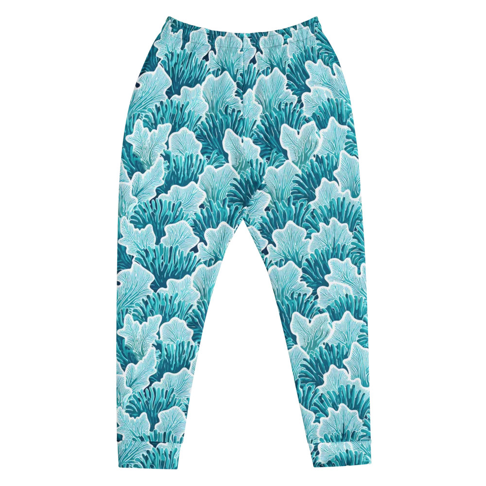 Azure Coral on Men's Joggers — Front