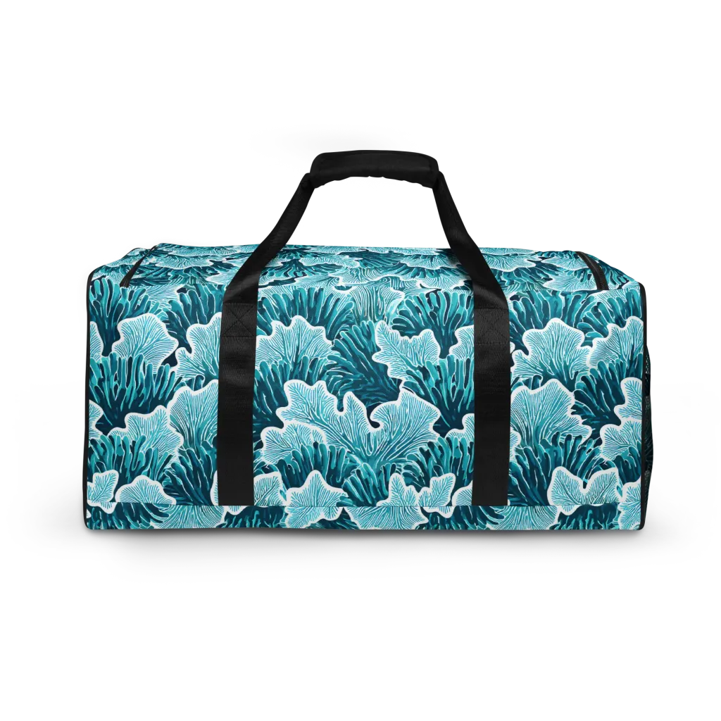 Azure Coral on Duffle Bag — Back