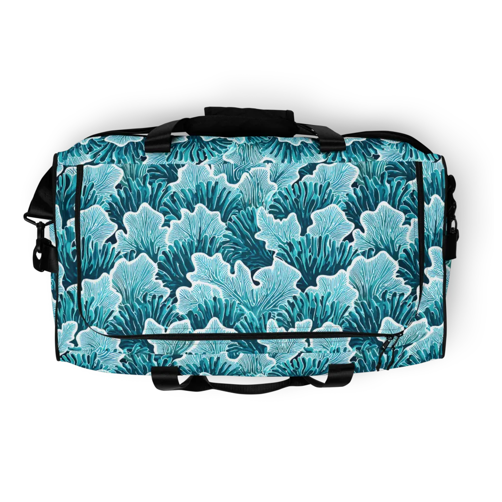 Azure Coral on Duffle Bag — Top