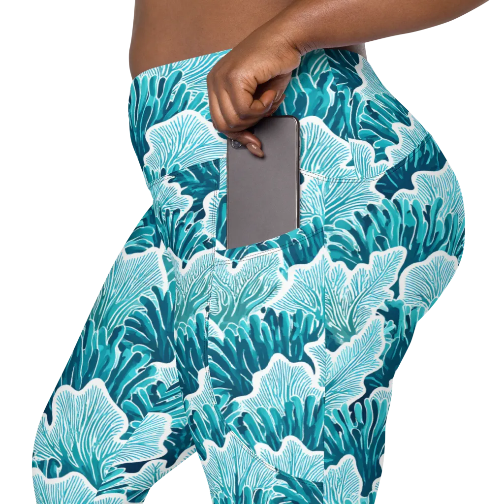 Azure Coral on Leggings with Pockets — Product details 2