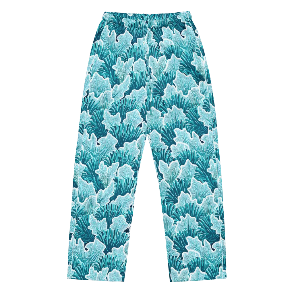 Azure Coral on Women's Pajama Pants — Front