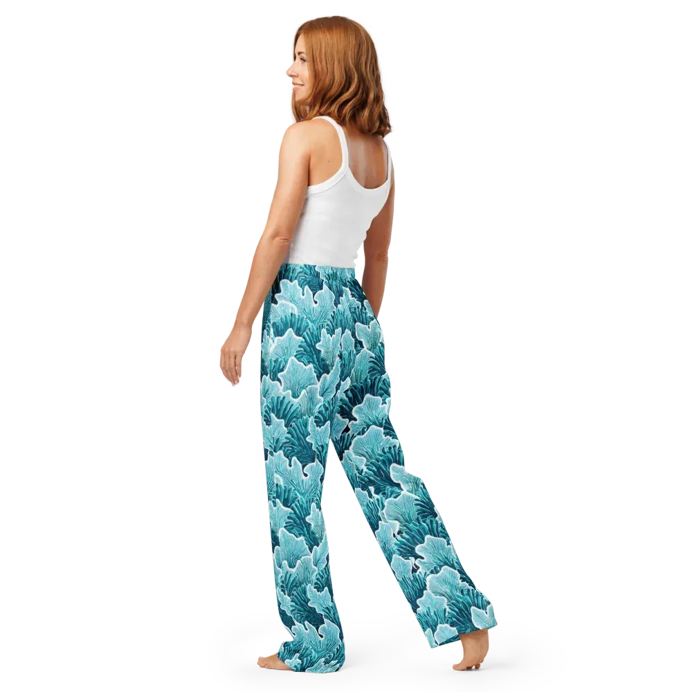 Azure Coral on Women's Pajama Pants — Back