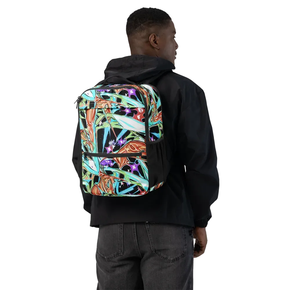 Vivid Overgrowth on Utility Backpack — Back