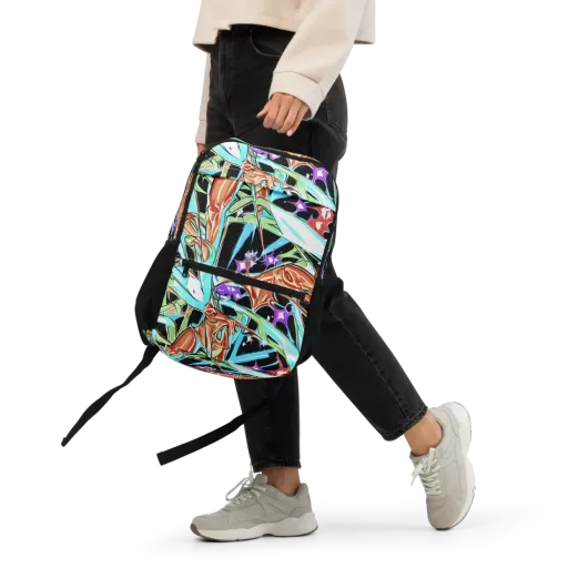 Vivid Overgrowth on a Utility Backpack