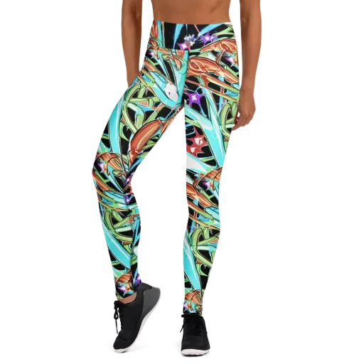 Vivid Overgrowth on a Yoga Leggings