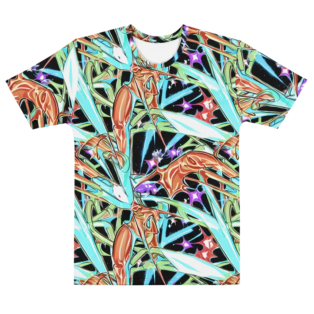 Vivid Overgrowth on Men's Cotton Crew Neck T-Shirt — Front