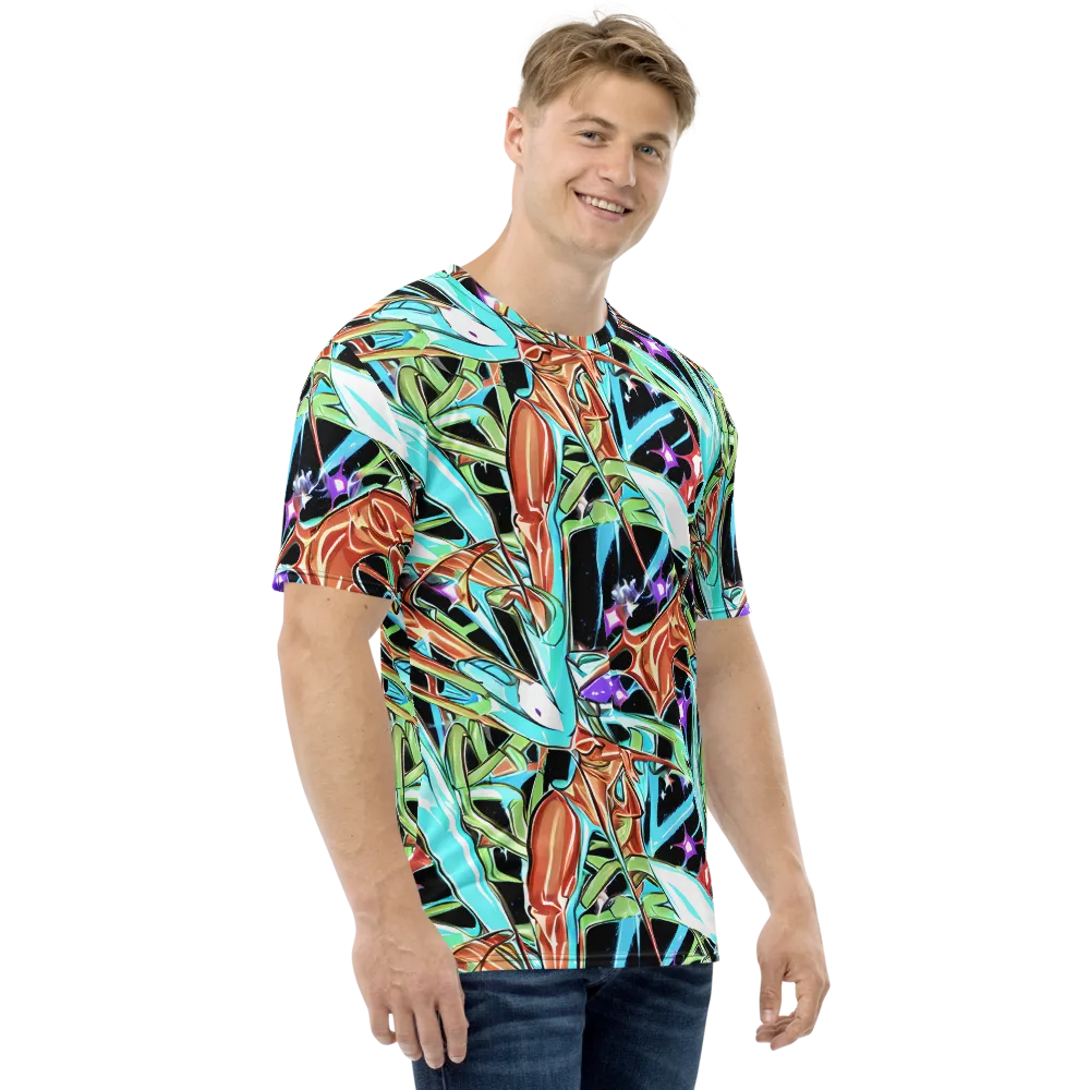 Vivid Overgrowth on Men's Crew Neck T-Shirt — Right