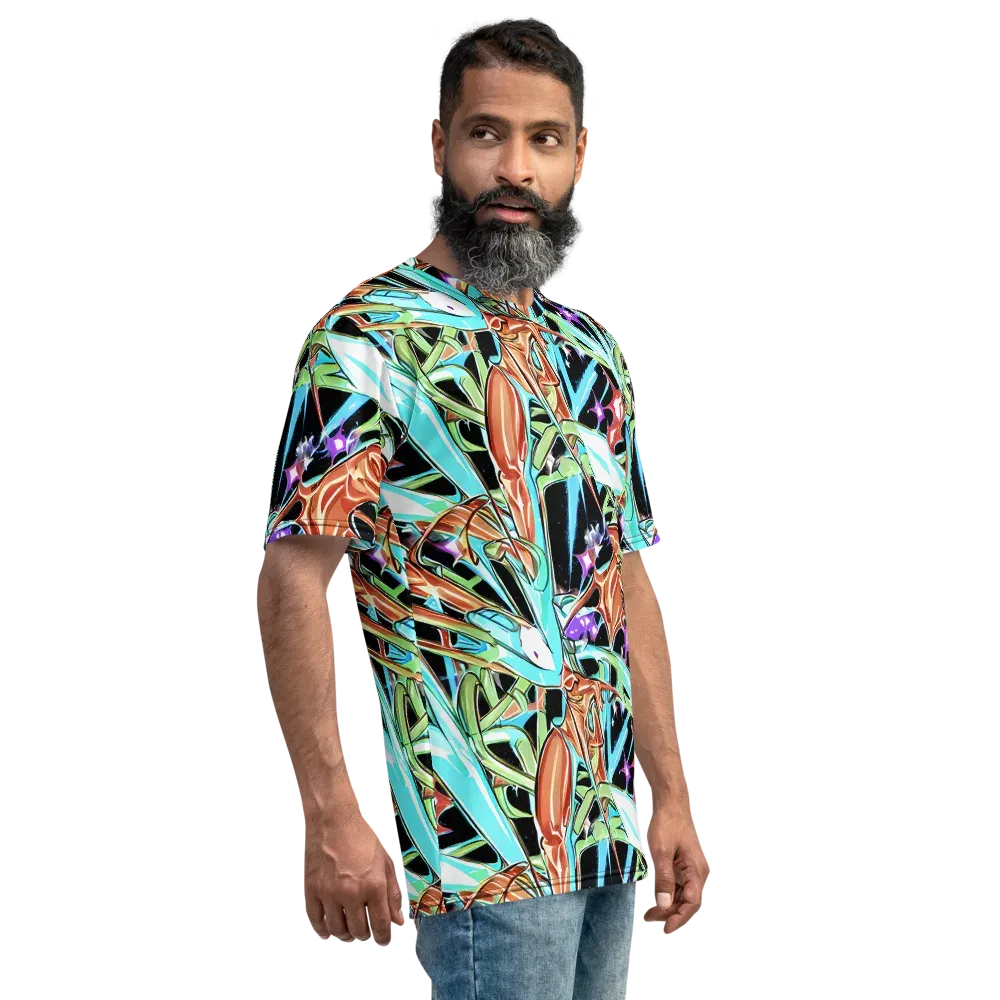Vivid Overgrowth on Men's Crew Neck T-Shirt — Right