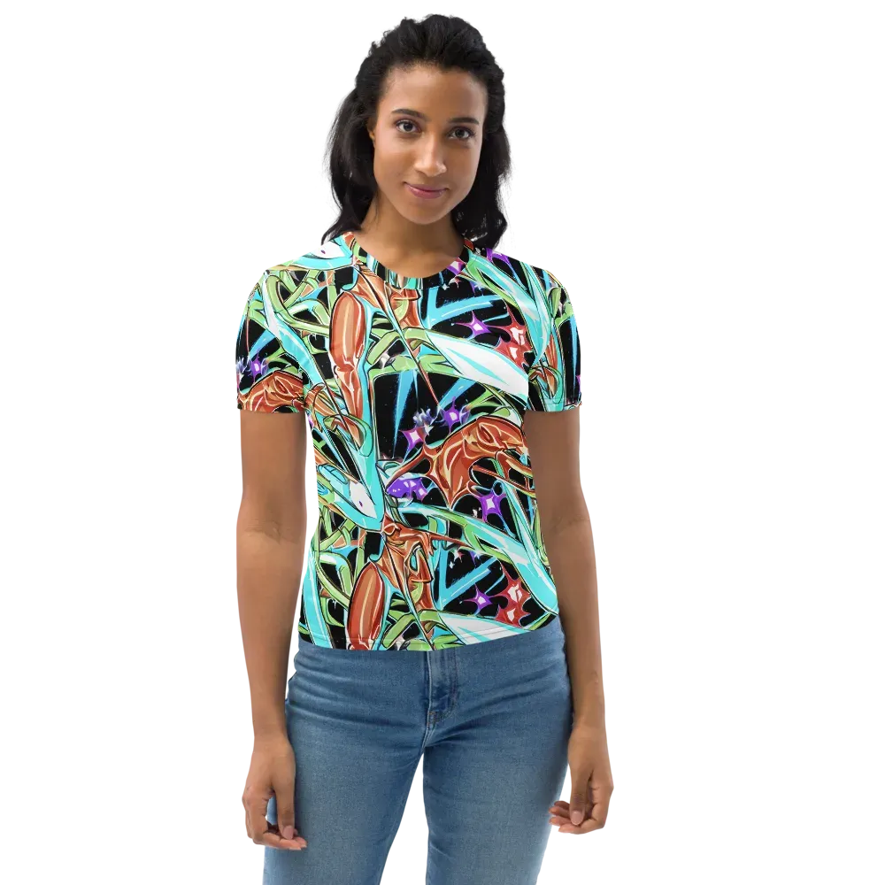 Vivid Overgrowth on Women's Crew Neck T-Shirt — Front