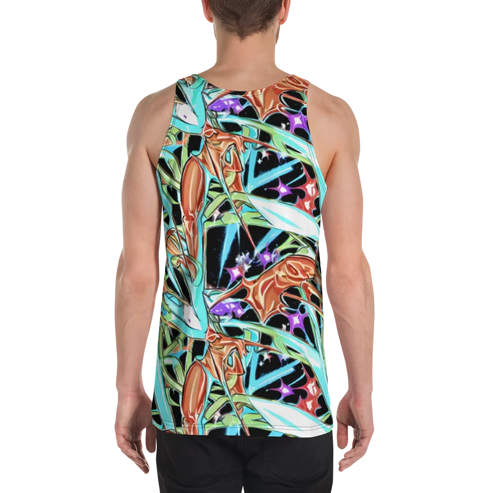 Vivid Overgrowth on Men's Tank Top — Back