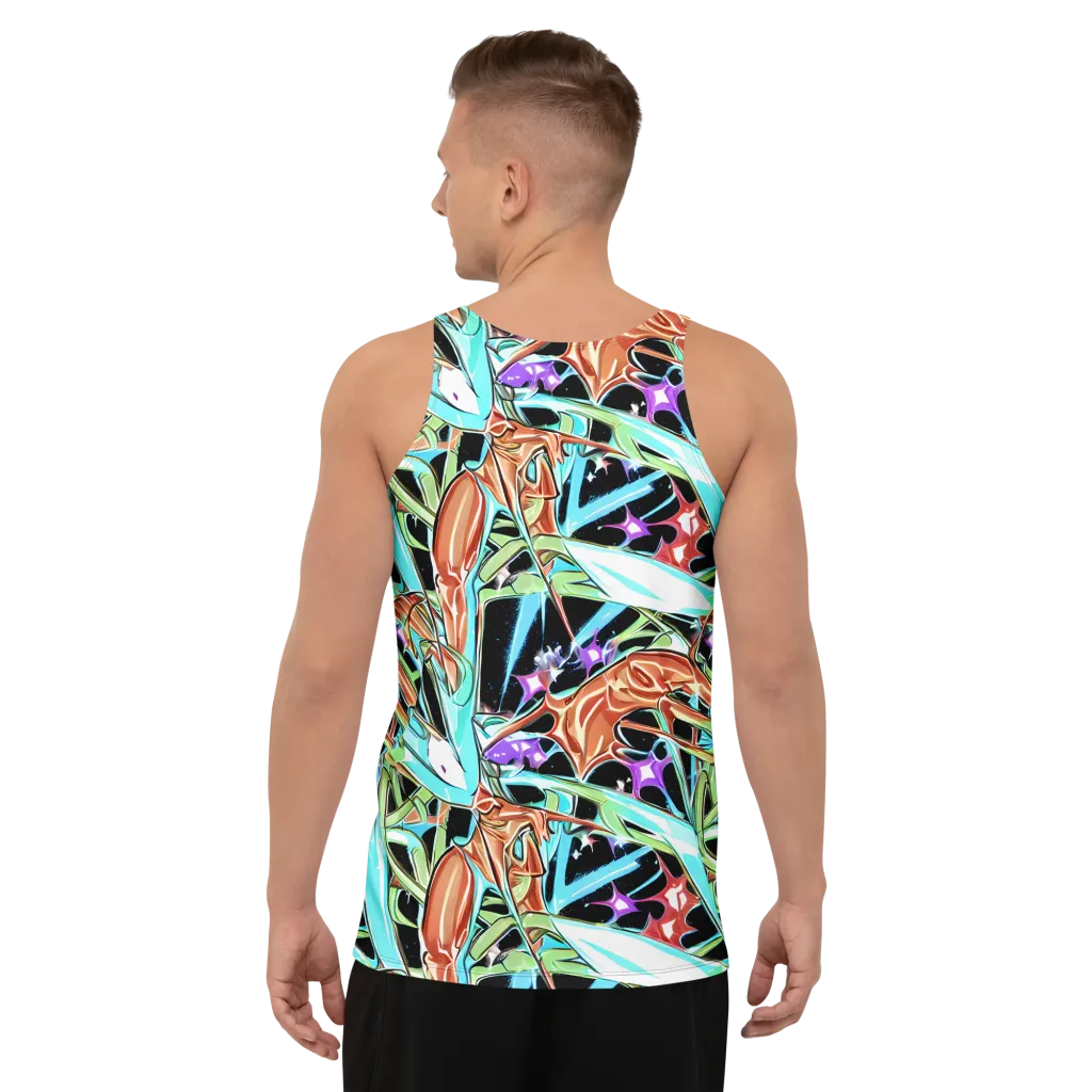 Vivid Overgrowth on Men's Tank Top — Back