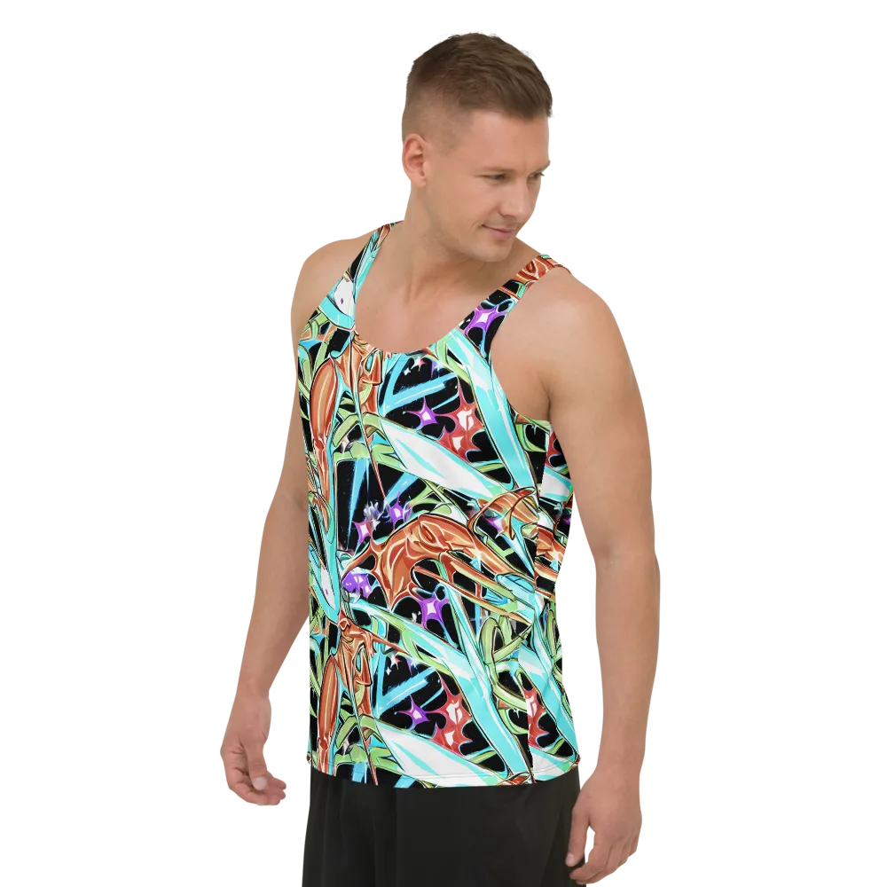 Vivid Overgrowth on Men's Tank Top — Left Front