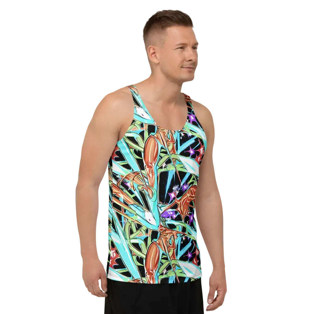 Vivid Overgrowth on Men's Tank Top — Right Front