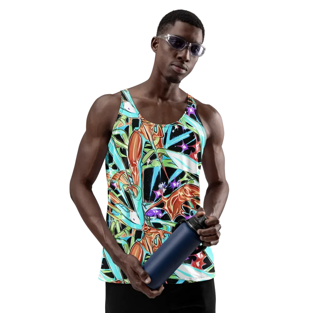 Vivid Overgrowth on Men's Tank Top — Front