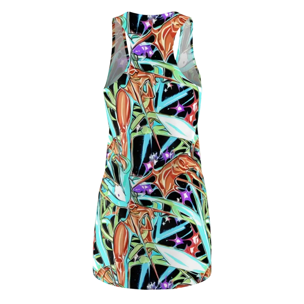 Vivid Overgrowth on Racerback Dress — Back