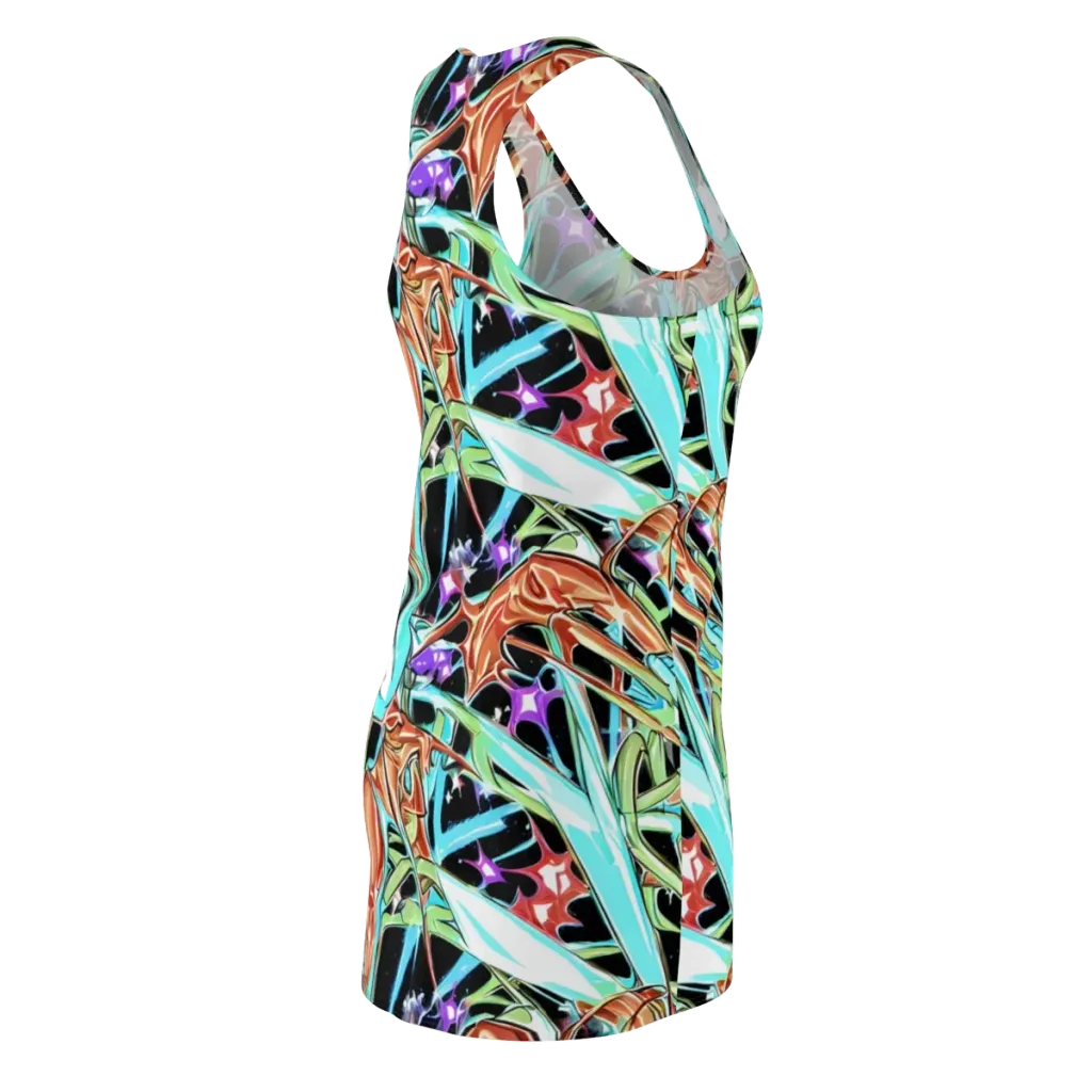 Vivid Overgrowth on Racerback Dress — Back Side