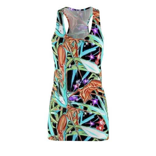 Vivid Overgrowth on a Racerback Dress