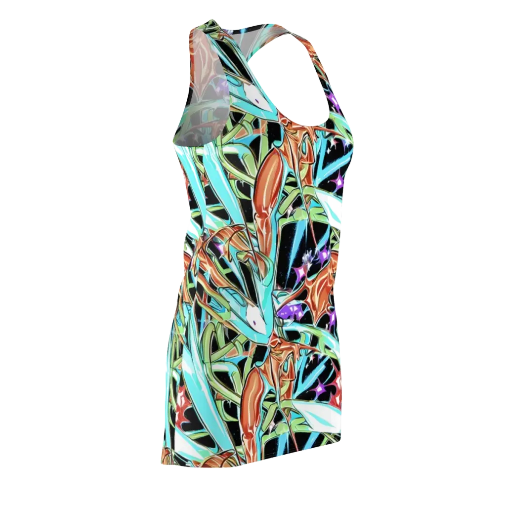Vivid Overgrowth on Racerback Dress — Front Side