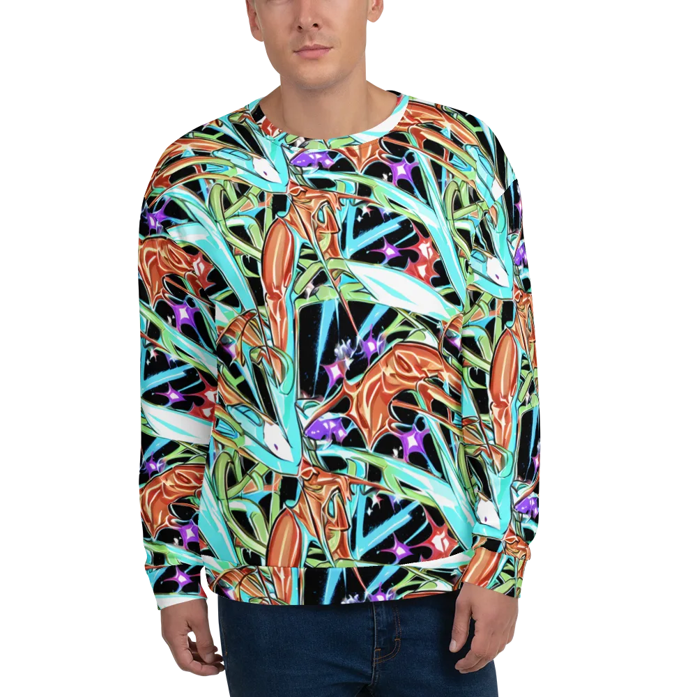 Vivid Overgrowth on Sweatshirt — Front