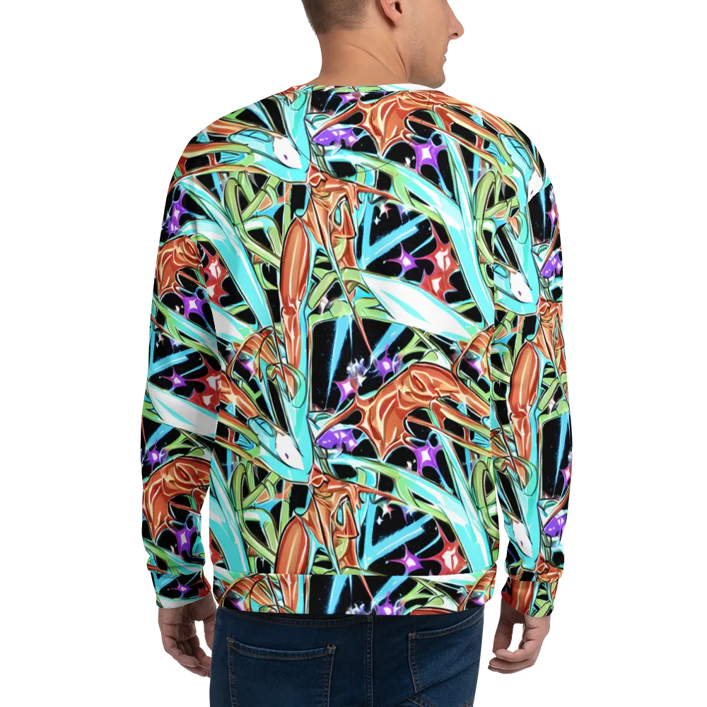 Vivid Overgrowth on Sweatshirt — Back