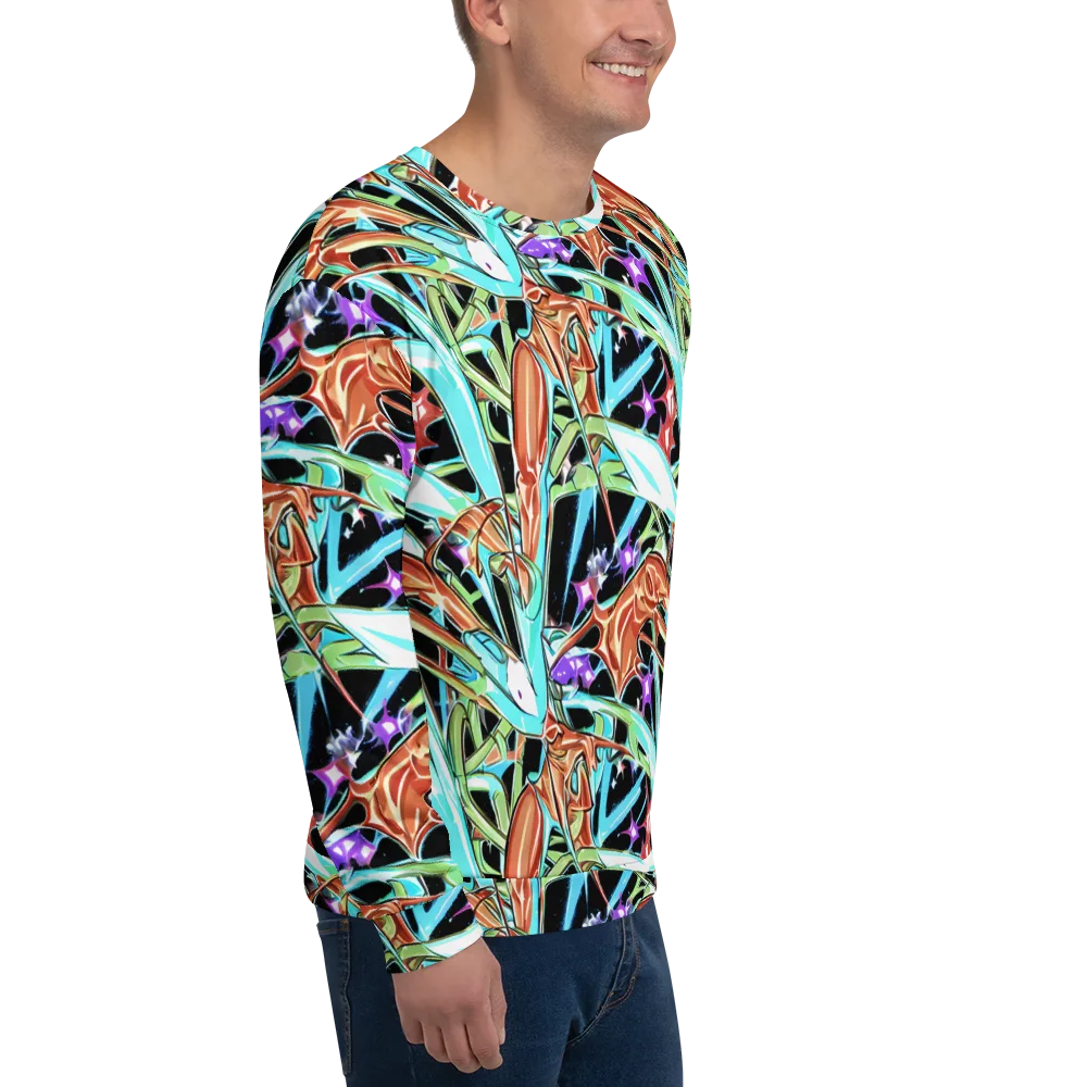 Vivid Overgrowth on Sweatshirt — Right Front