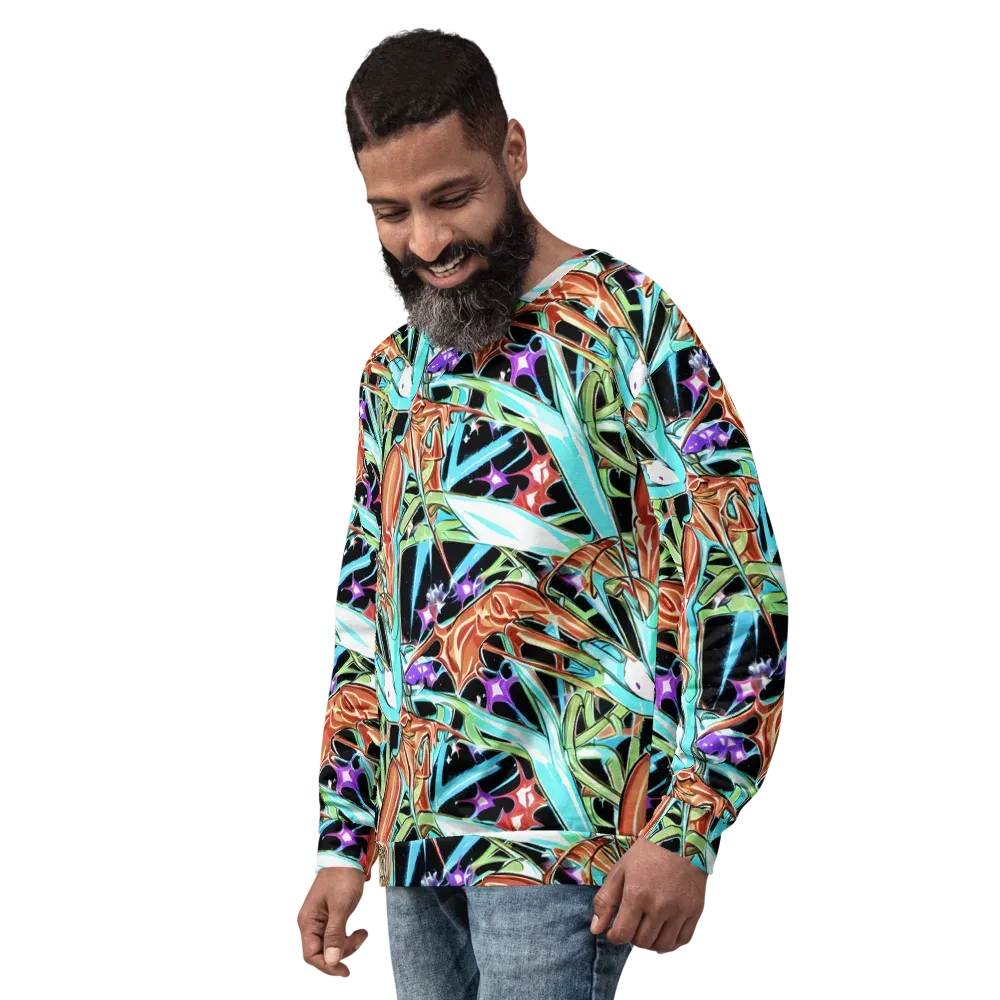 Vivid Overgrowth on Sweatshirt — Left Front