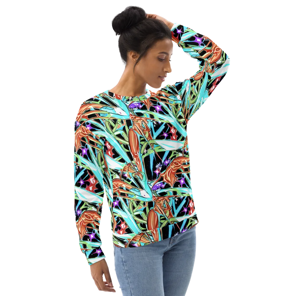 Vivid Overgrowth on Sweatshirt — Right Front