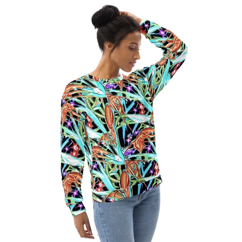 Vivid Overgrowth on Sweatshirt — Right Front