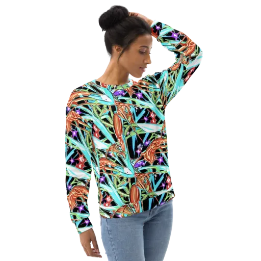 Vivid Overgrowth on a Sweatshirt
