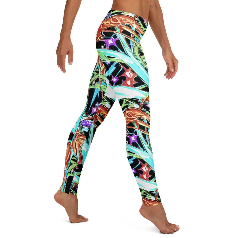 Vivid Overgrowth on Leggings — Right