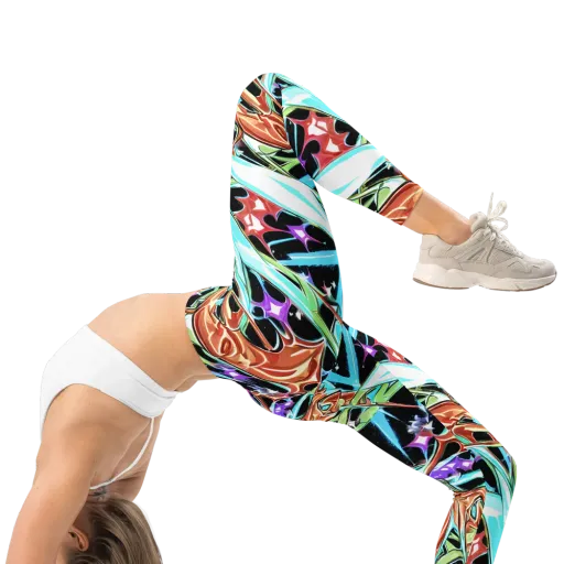 Vivid Overgrowth on a Leggings