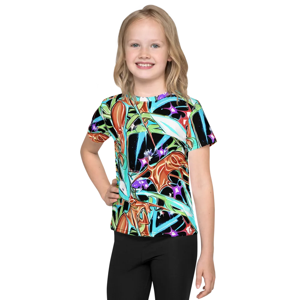 Vivid Overgrowth on Kids Crew Neck T-Shirt — Front