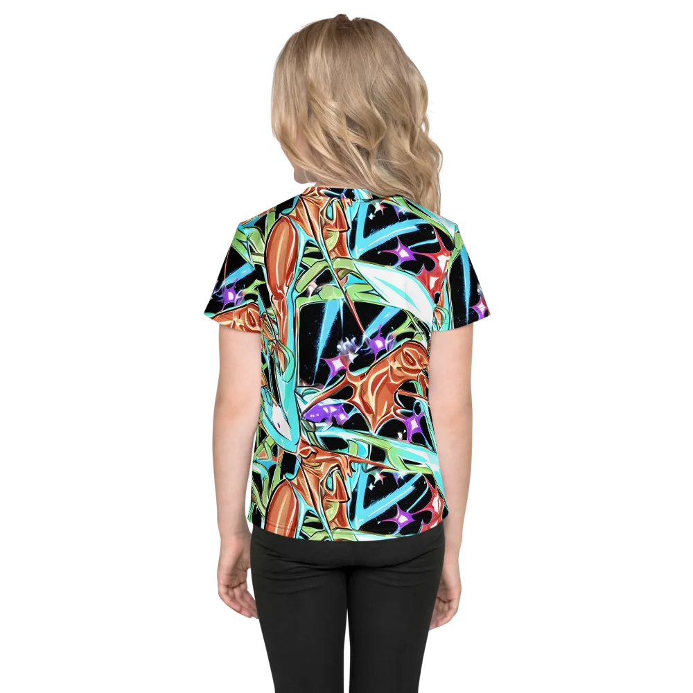 Vivid Overgrowth on Kids Crew Neck T-Shirt — Back