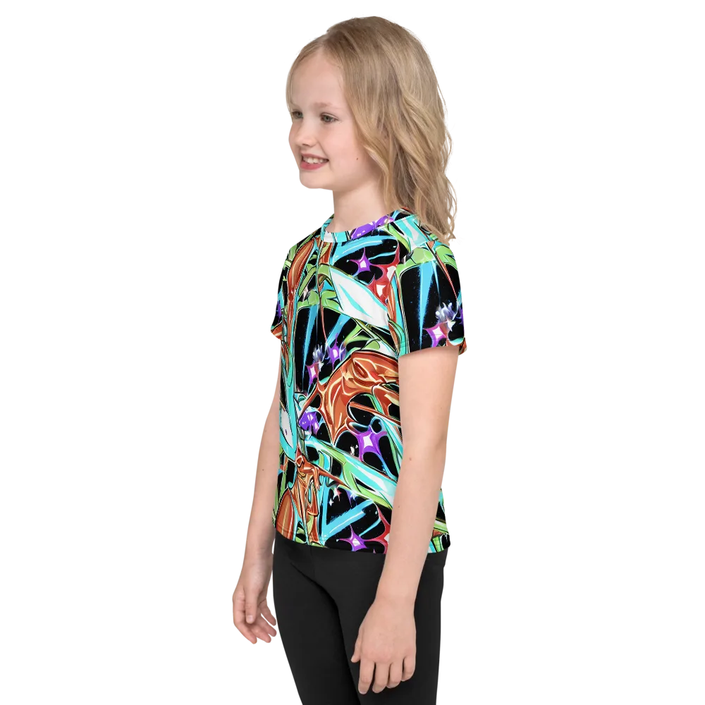 Vivid Overgrowth on Kids Crew Neck T-Shirt — Left