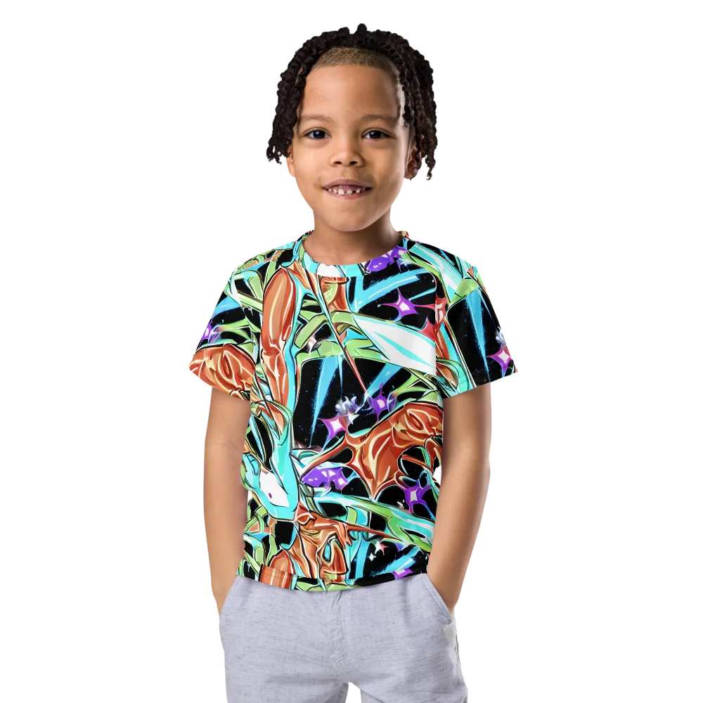 Vivid Overgrowth on Kids Crew Neck T-Shirt — Front