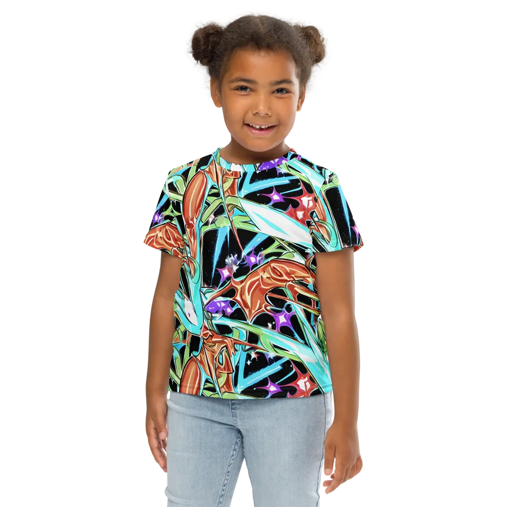 Vivid Overgrowth on Kids Crew Neck T-Shirt — Front