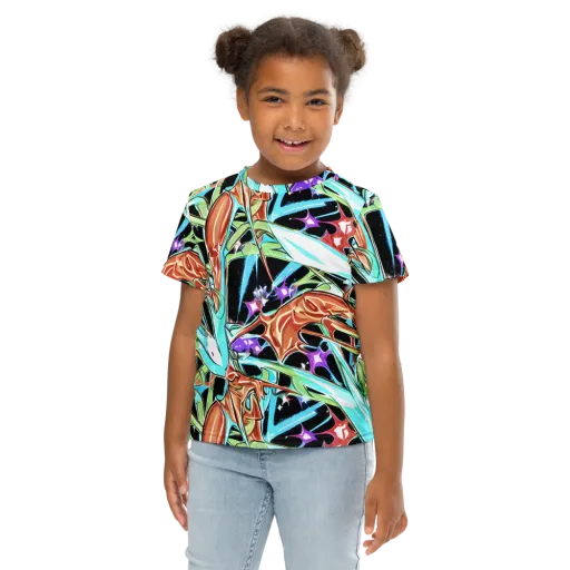 Vivid Overgrowth on a Kids Crew Neck T-Shirt