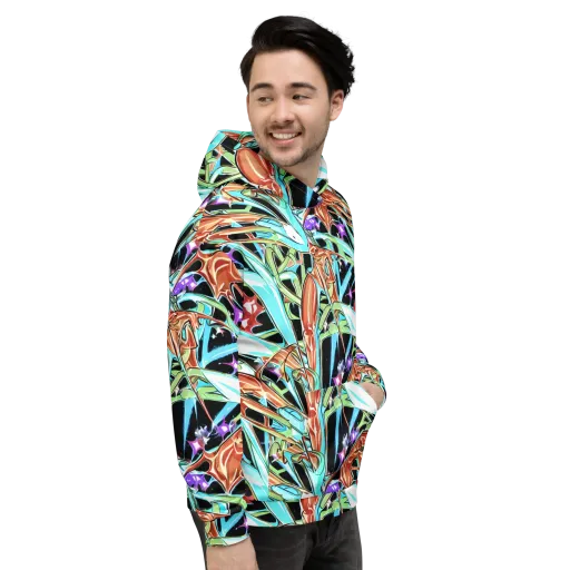 Vivid Overgrowth on a Hoodie