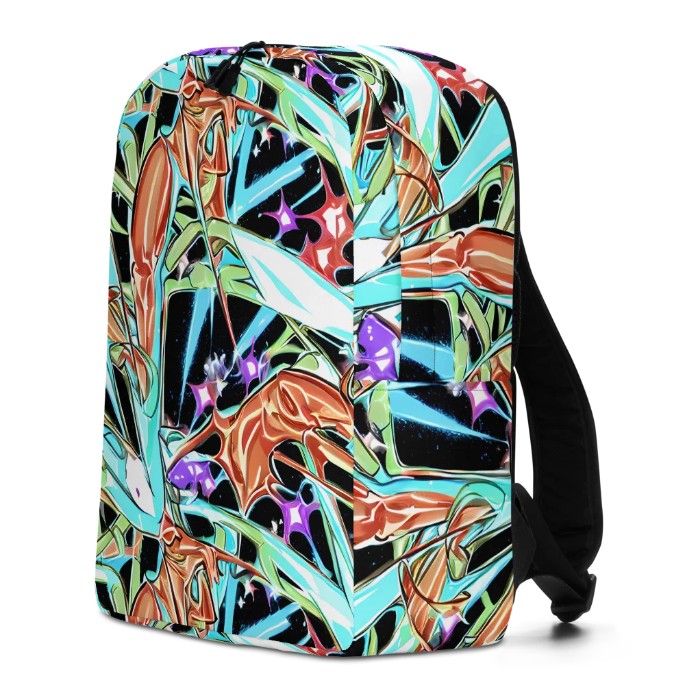Vivid Overgrowth on Minimalist Backpack — Left