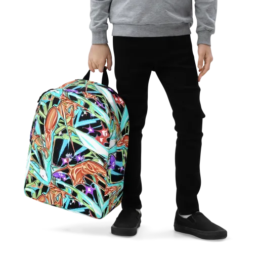 Vivid Overgrowth on a Minimalist Backpack
