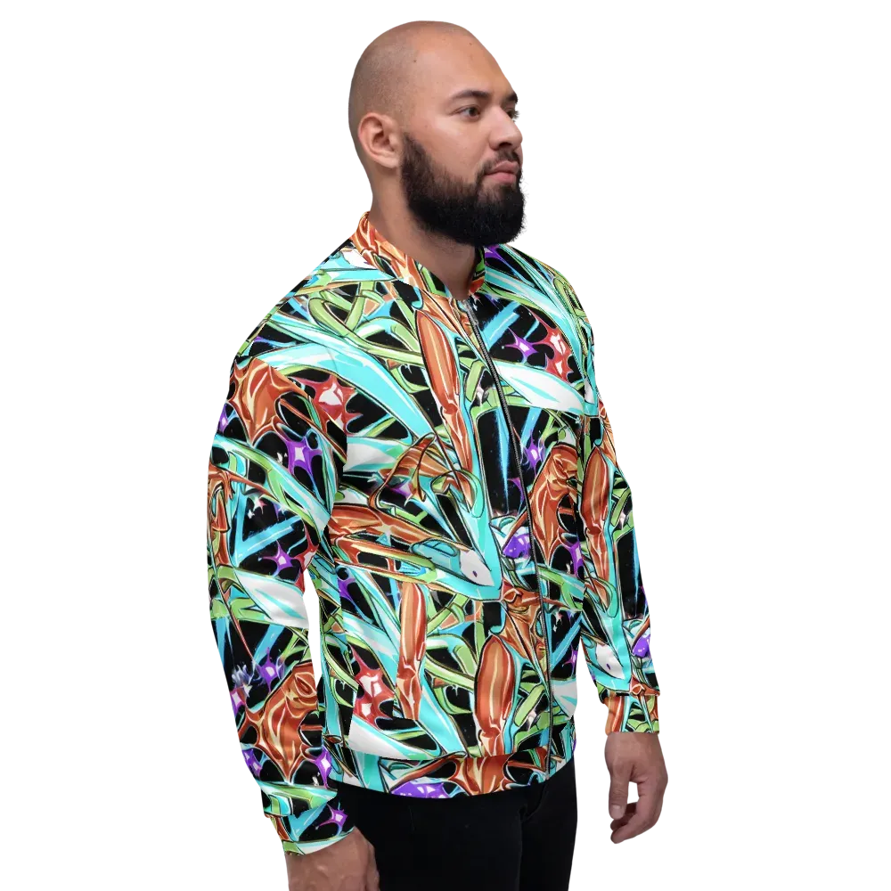 Vivid Overgrowth on Bomber Jacket — Right