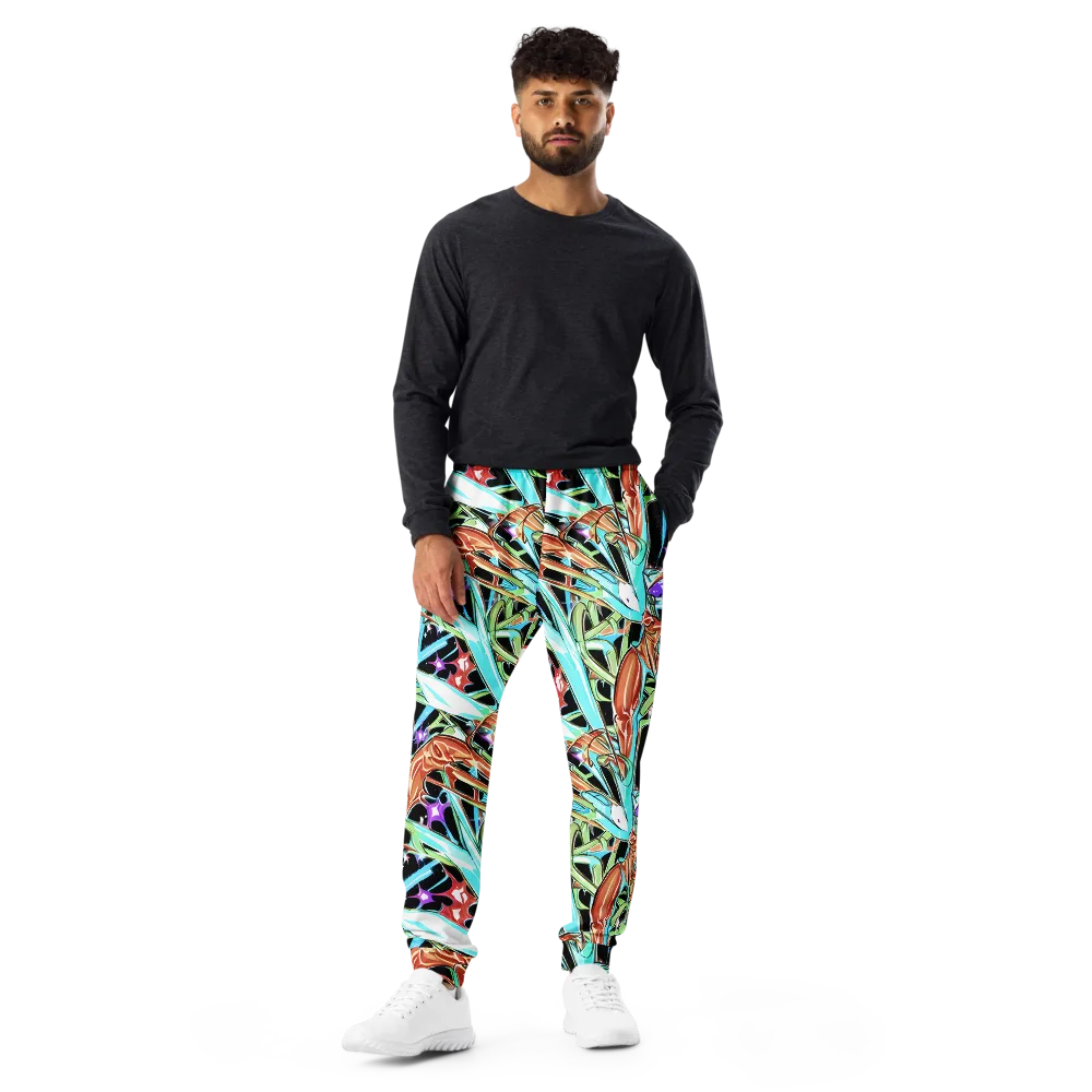 Vivid Overgrowth on Men's Joggers — Front