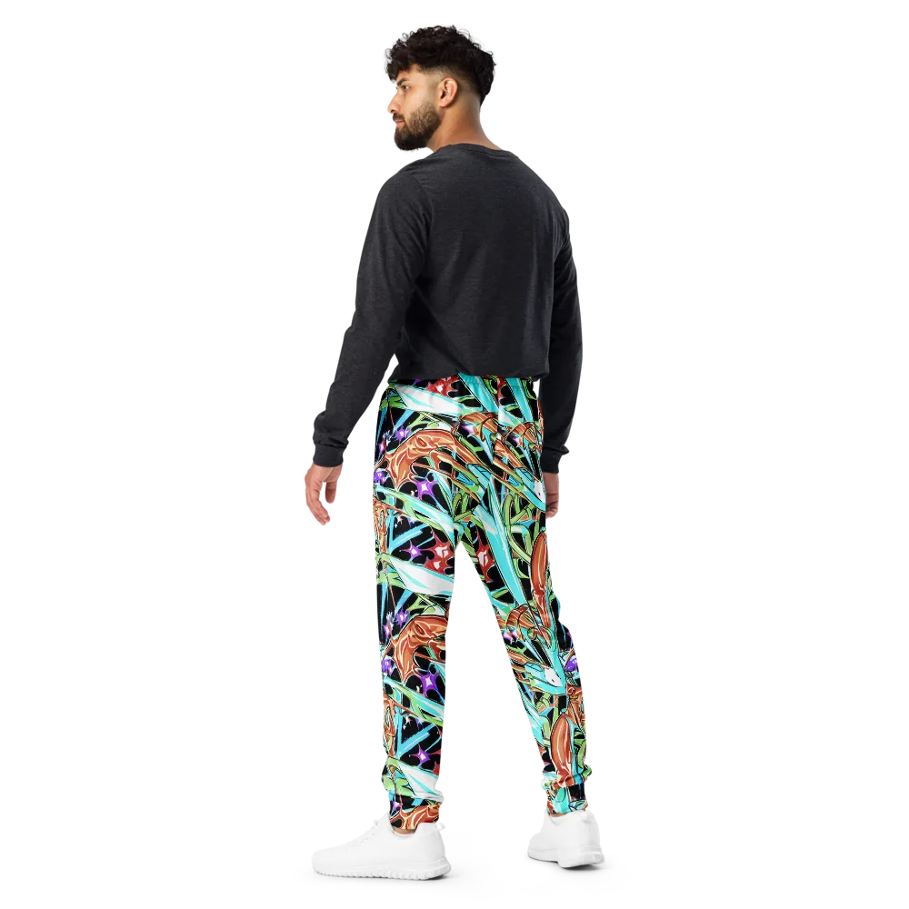 Vivid Overgrowth on Men's Joggers — Back