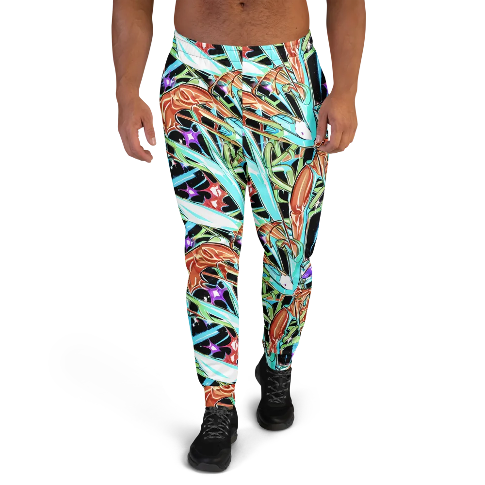 Vivid Overgrowth on Men's Joggers — Front