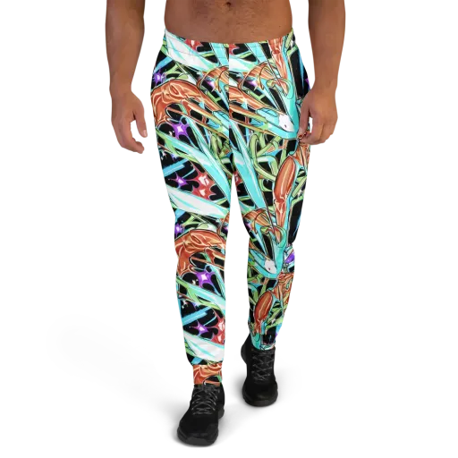 Vivid Overgrowth on a Men's Joggers