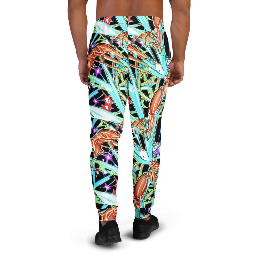 Vivid Overgrowth on Men's Joggers — Back