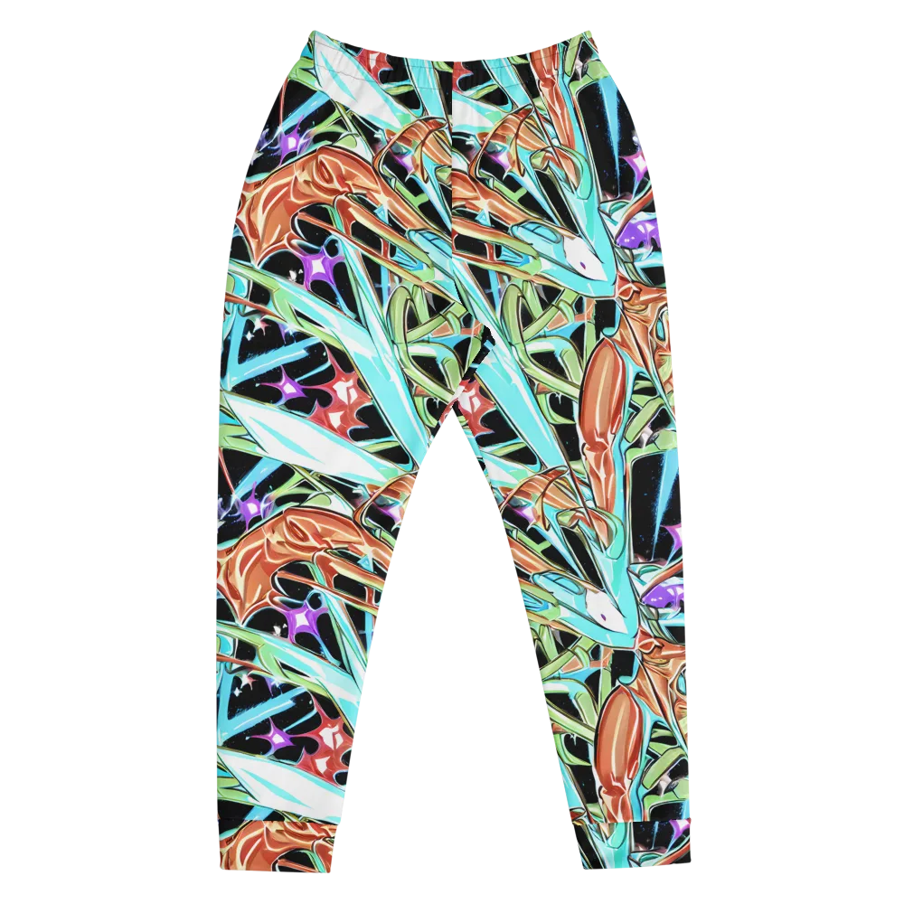 Vivid Overgrowth on Men's Joggers — Front
