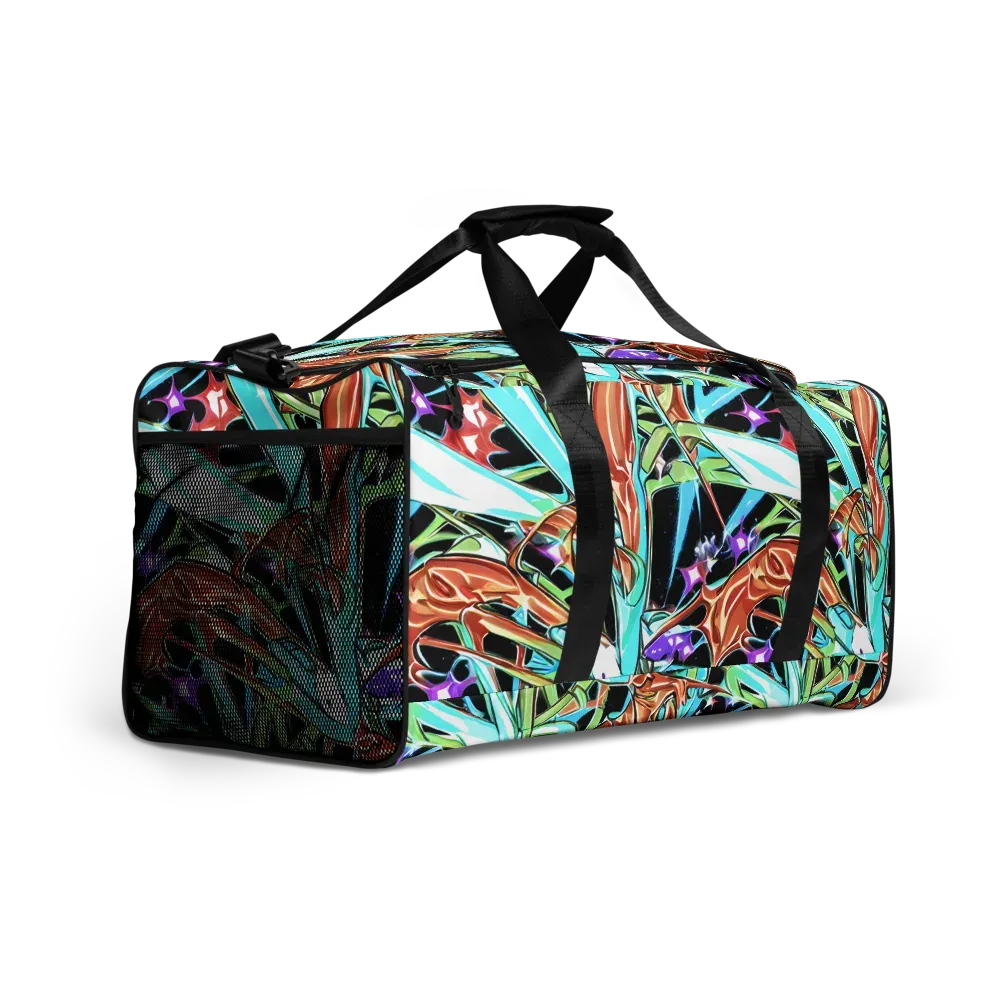 Vivid Overgrowth on Duffle Bag — Right Front